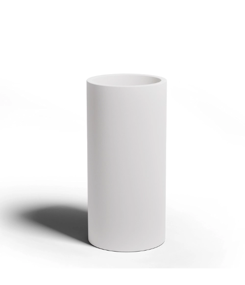 Wysoka donica biała Alto 75